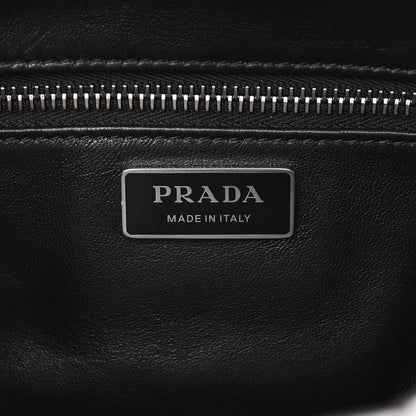 Prada Nappa Antique Small Re-Edition 2001 Two Handle Crossbody Bag Black 6 of 9