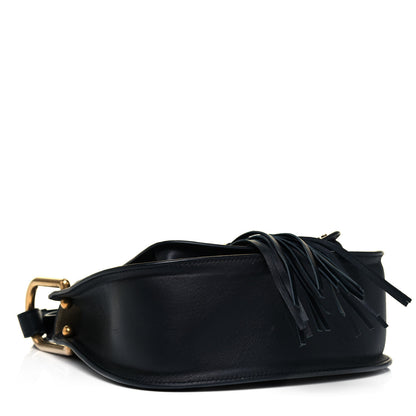 Chloe Calfskin Studded Small Hudson Shoulder Bag Black 3 of 8