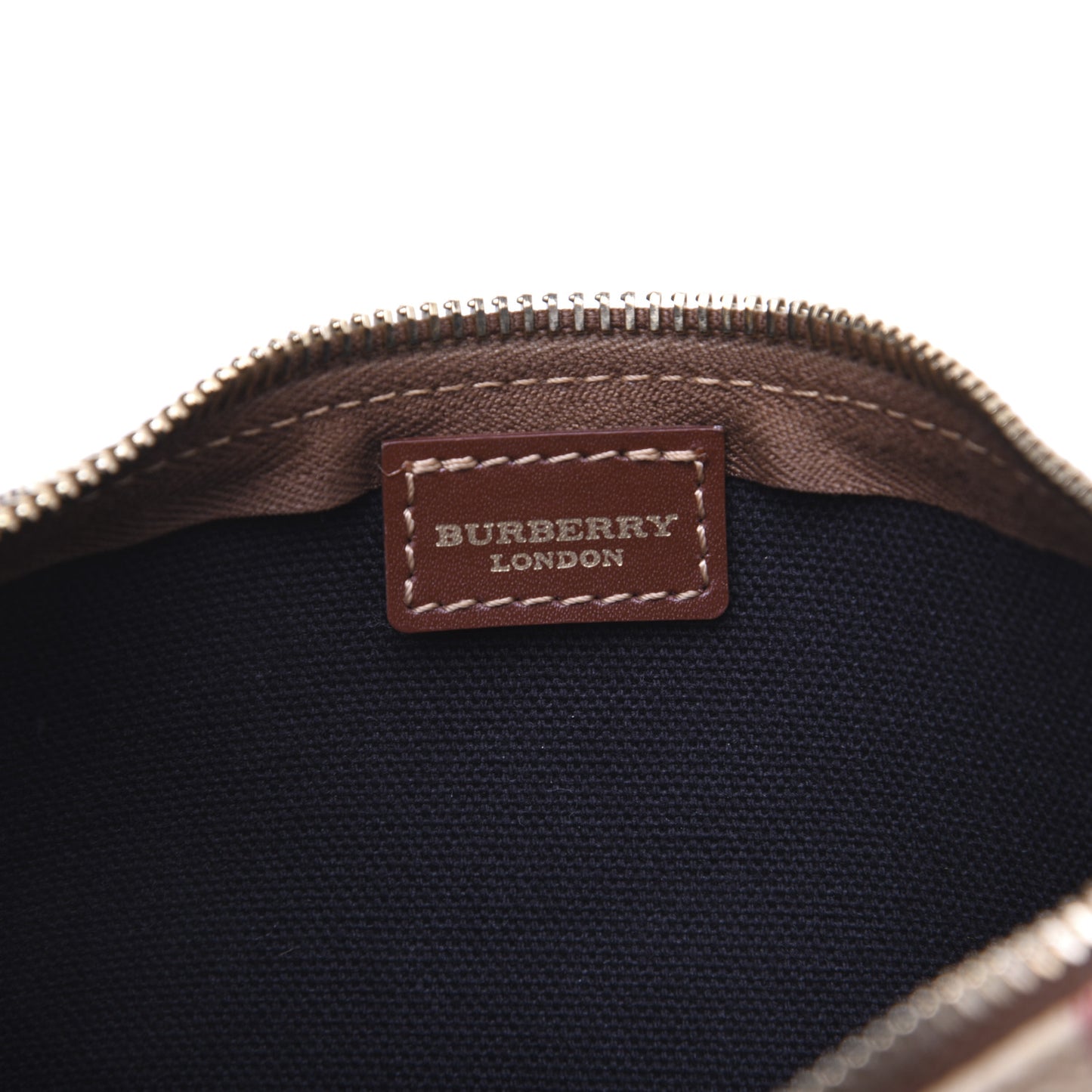 Haymarket Check Pochette Chocolate