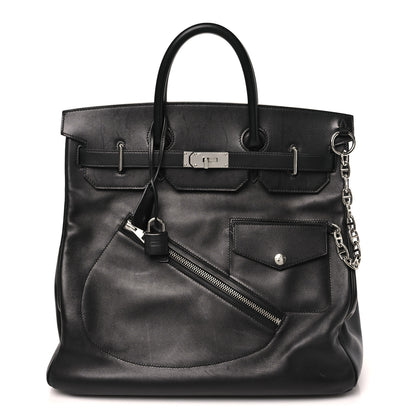 Hermes Veau Volupto Rock HAC Birkin 40 Black 1 of 12