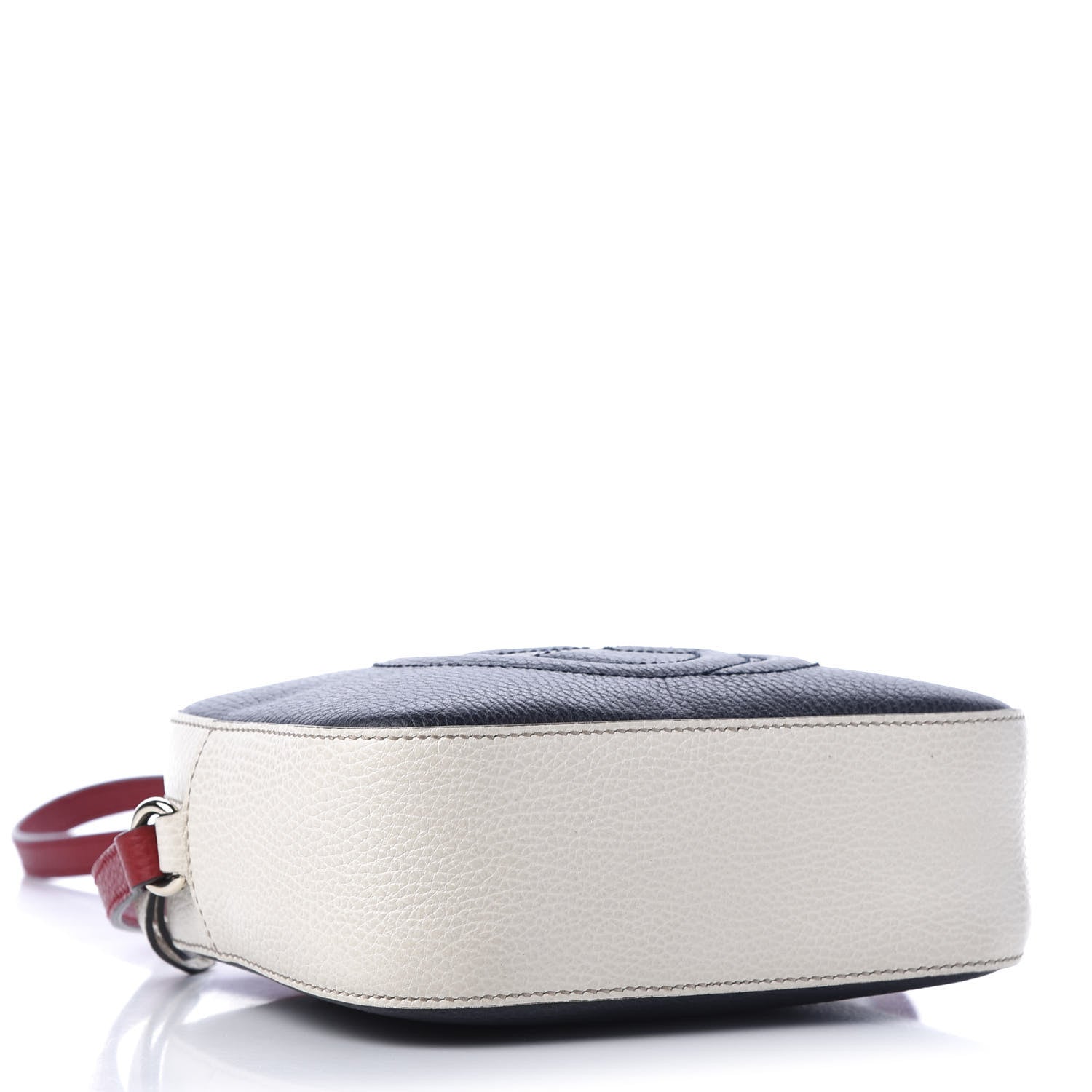Gucci Dollar Calfskin Small Soho Disco Bag Blue Hibiscus Red Mystic White 4 of 11