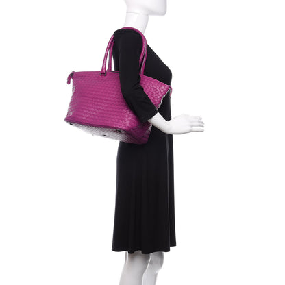 Bottega Veneta Nappa Intrecciato Top Handle Tote Orchid 2 of 16
