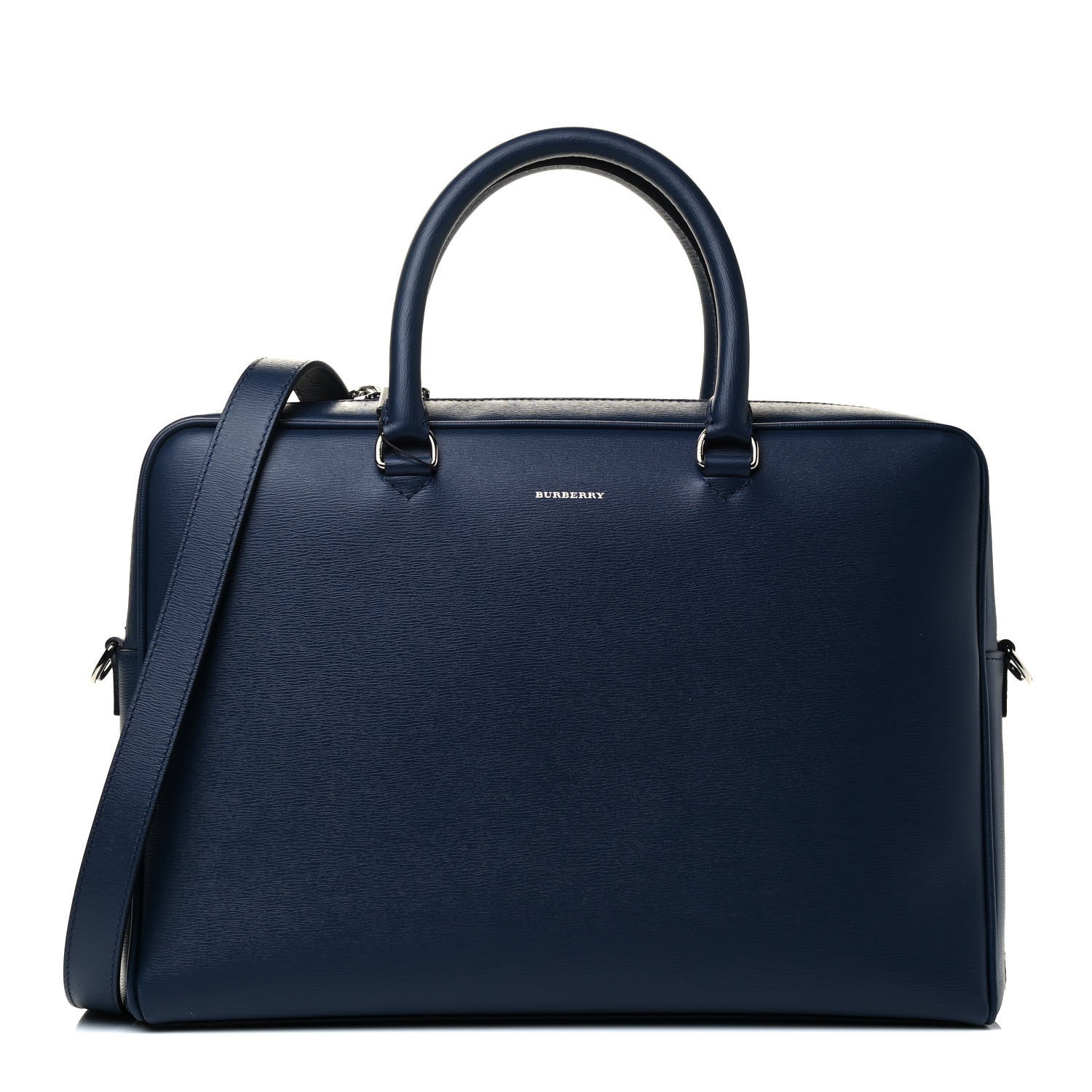 Burberry London Calfskin Ainsworth Briefcase Navy 1 of 4