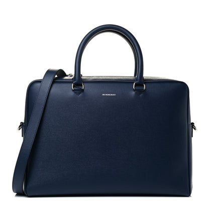 Burberry London Calfskin Ainsworth Briefcase Navy 1 of 4
