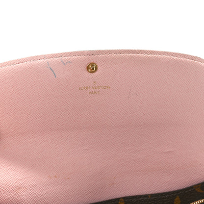 Louis Vuitton Monogram Emilie Wallet Rose Ballerine 9 of 13