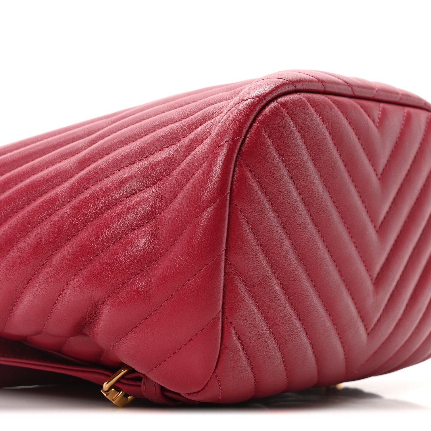 Chanel Lambskin Chevron Quilted Small Urban Spirit Backpack Dark Pink 9 of 10