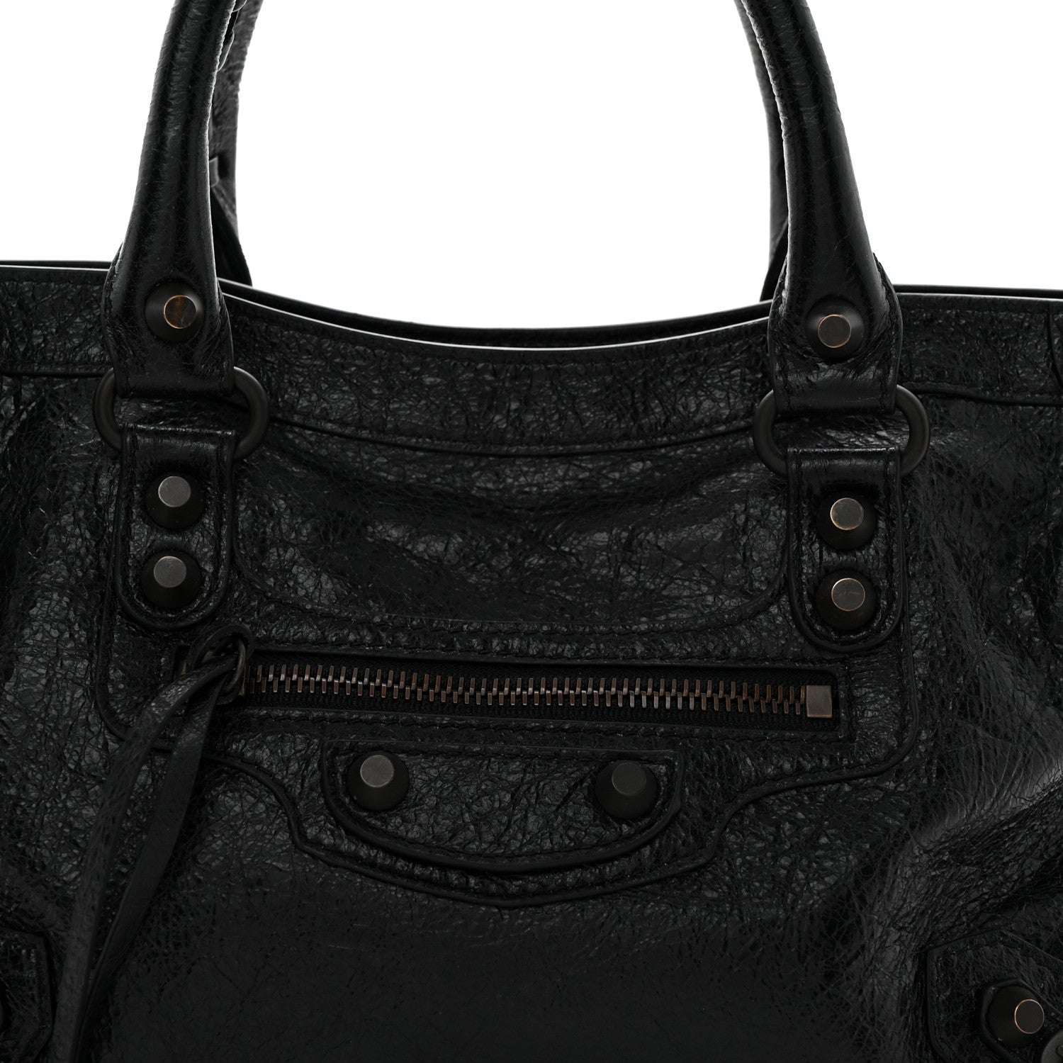 Balenciaga Agneau Arena Classic Hardware Small Le City Black 8 of 10