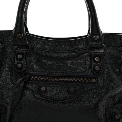 Balenciaga Agneau Arena Classic Hardware Small Le City Black 8 of 10