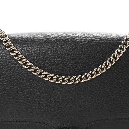 Gucci Dollar Calfskin Interlocking G Shoulder Bag Black 8 of 10