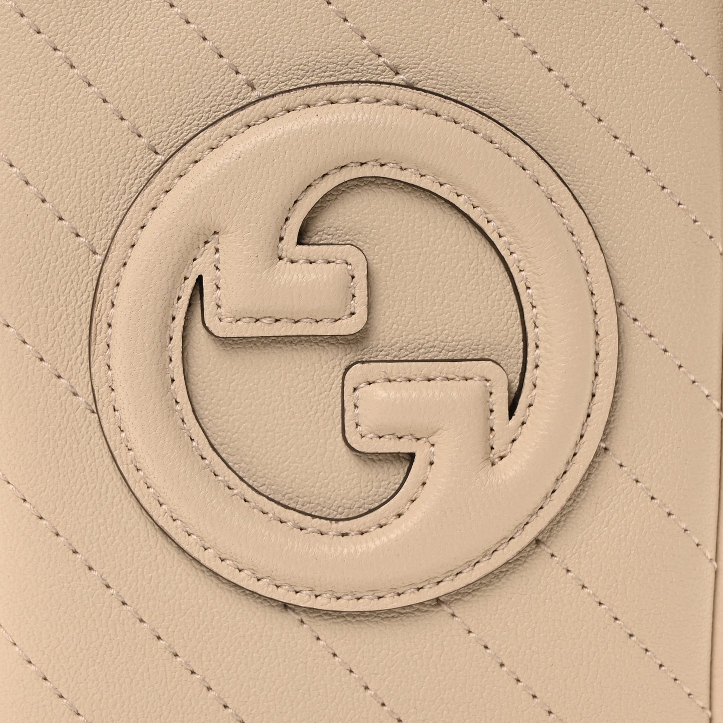Sakai Be Green Calfskin Diagonal Stitched Mini Blondie Vertical Shoulder Bag Mystic White