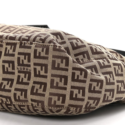 Fendi Zucchino Small Hobo Mogano Panna Testa 10 of 13