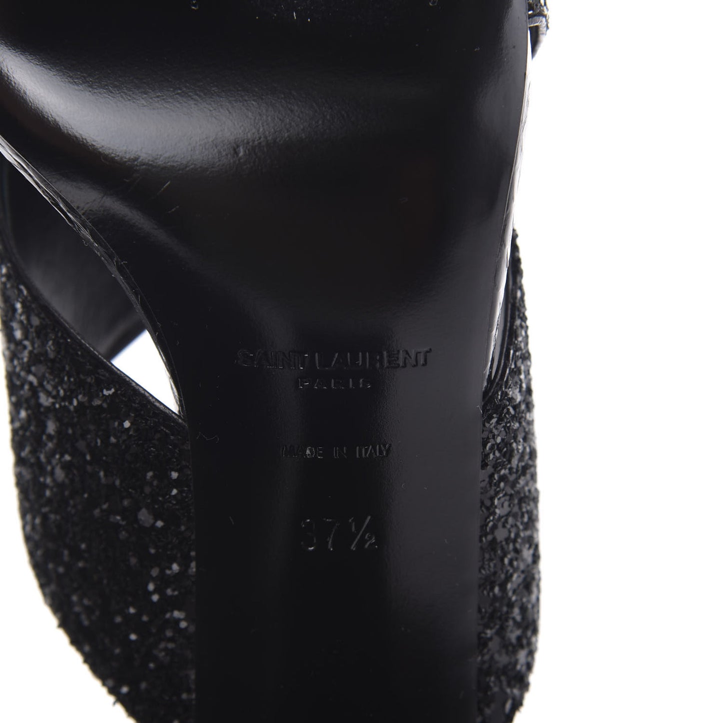 Glitter LouLou 95 Mules 37.5 Black