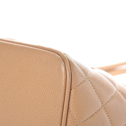 Chanel Caviar Quilted Medallion Tote Beige 12 of 14
