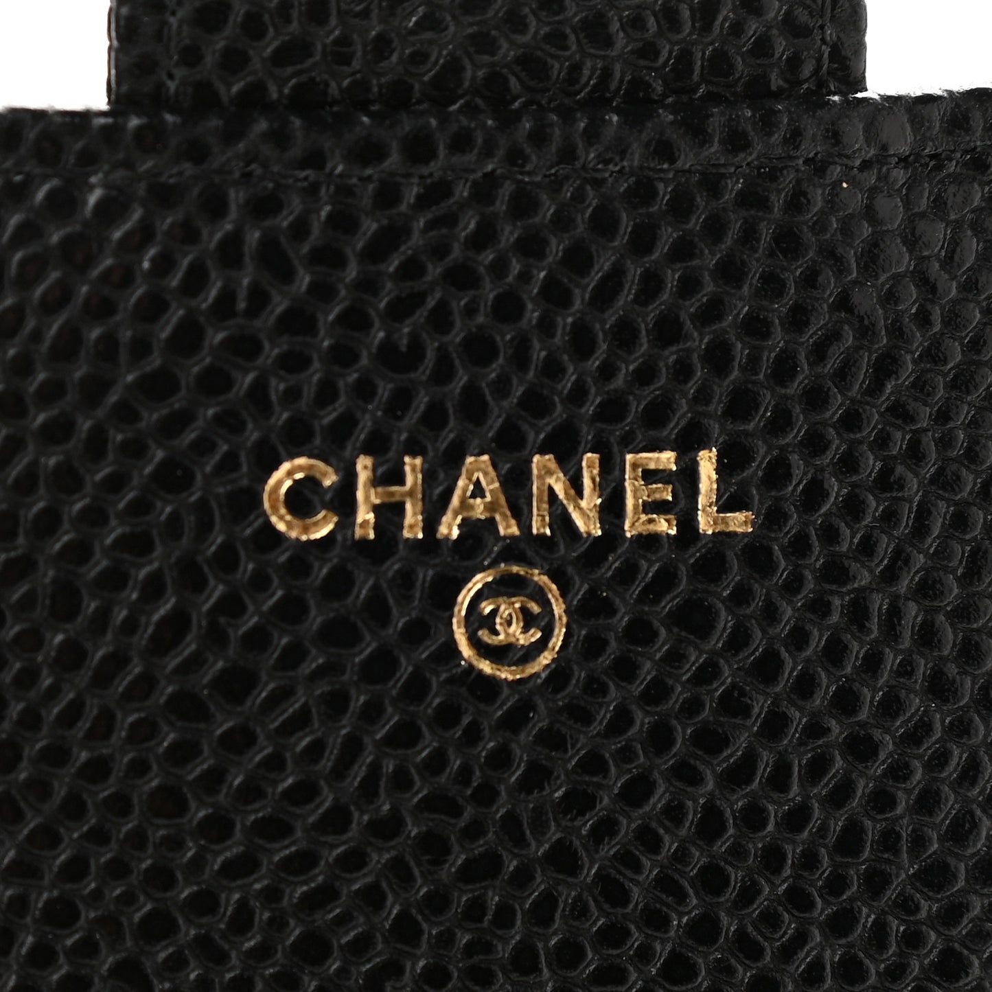 Caviar Quilted Classic Clutch With Chain Black