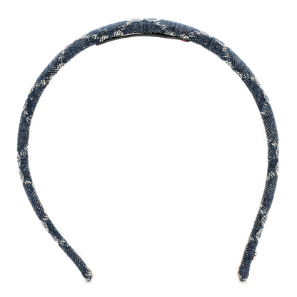 Gucci Denim Monogram Headband Blue 3 of 6