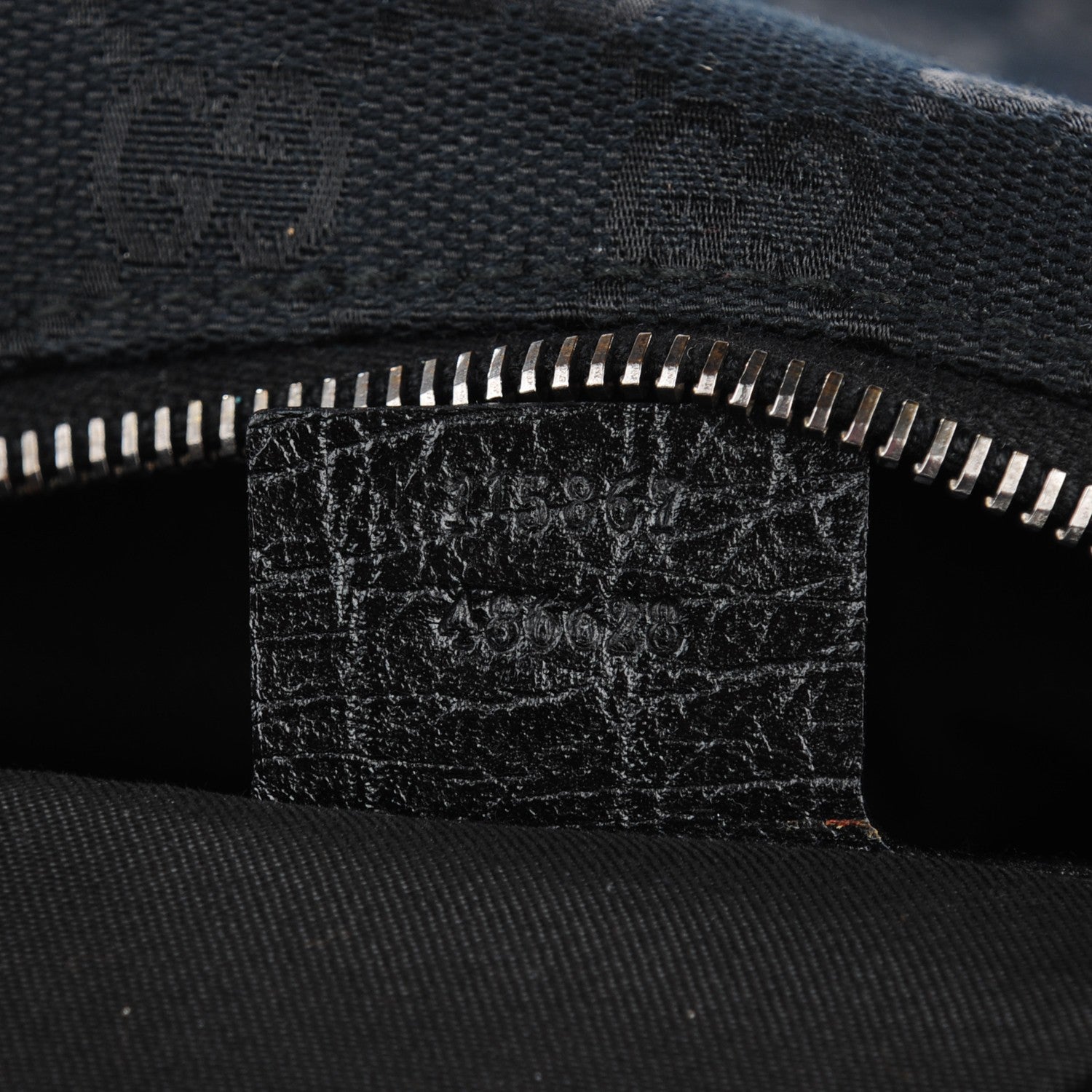 Gucci Monogram Medium Horsebit Chain Hobo Black 7 of 7