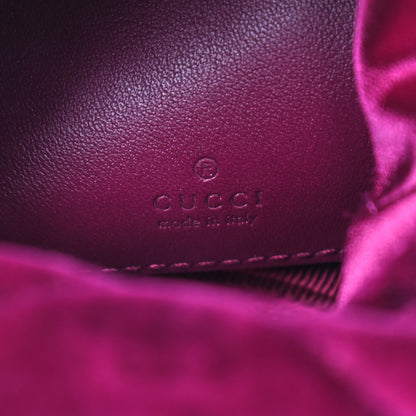 Gucci Velvet Matelasse Mini GG Marmont 2.0 Bucket Bag Fuchsia Violet Cyclamen 8 of 8