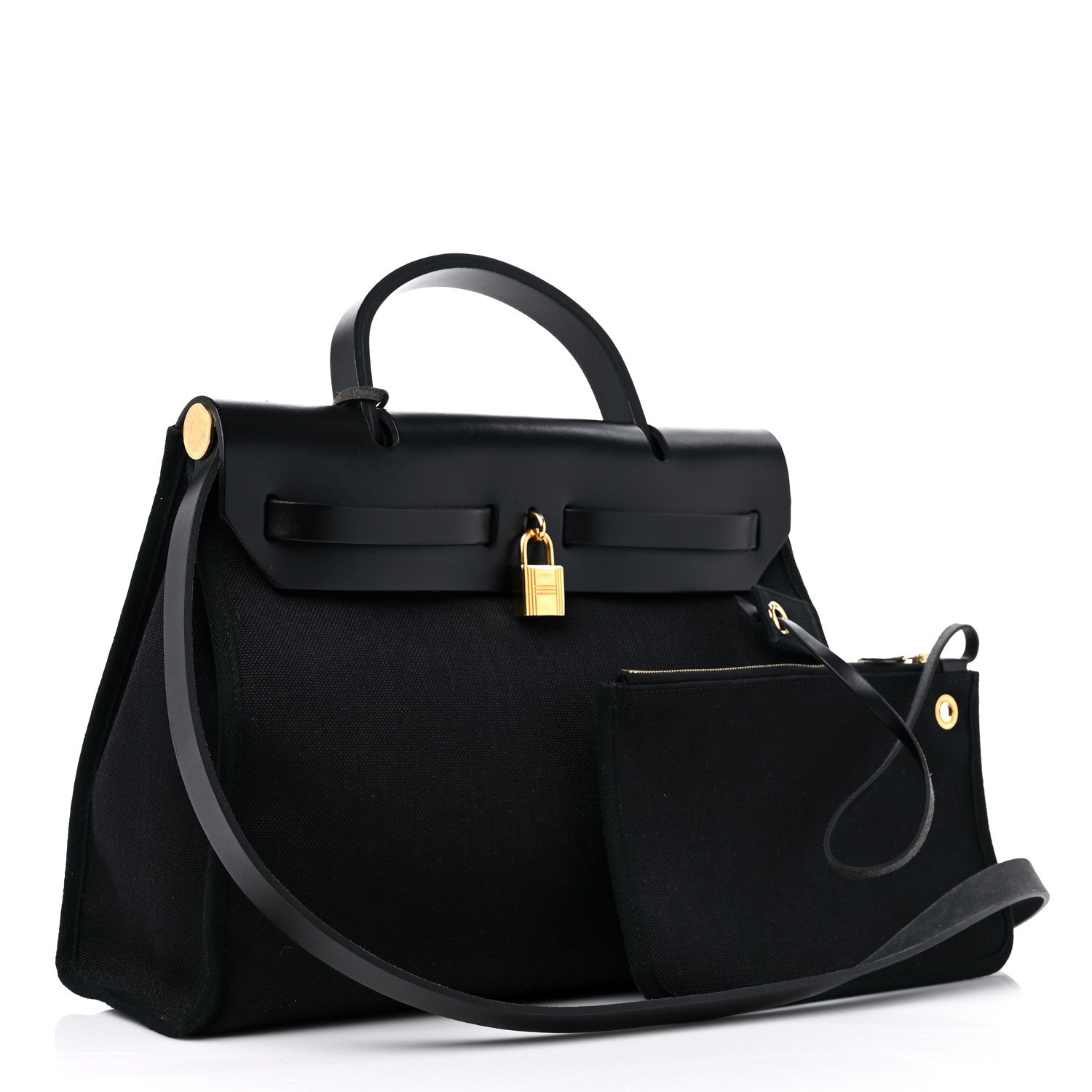 Hermes Toile Herbag Zip PM 31 Black 4 of 12
