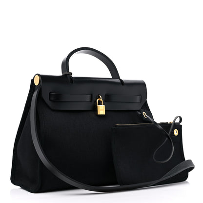 Hermes Toile Herbag Zip PM 31 Black 4 of 12