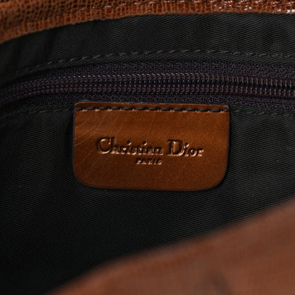 Christian Dior Lizard Saddle Bag Brown 6 of 9
