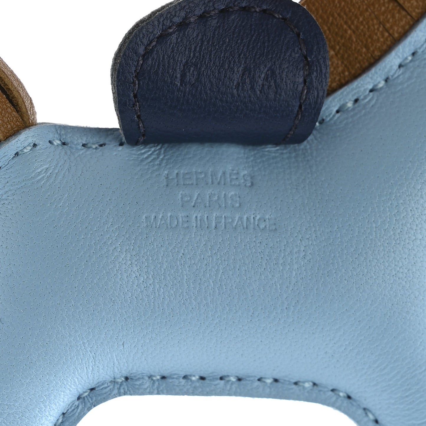Milo Lambskin Grigri Rodeo Horse Bag Charm PM Celeste Bleu De Malte Kraft