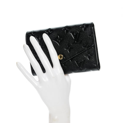 Louis Vuitton Empreinte Compact Curieuse Wallet Black 2 of 6