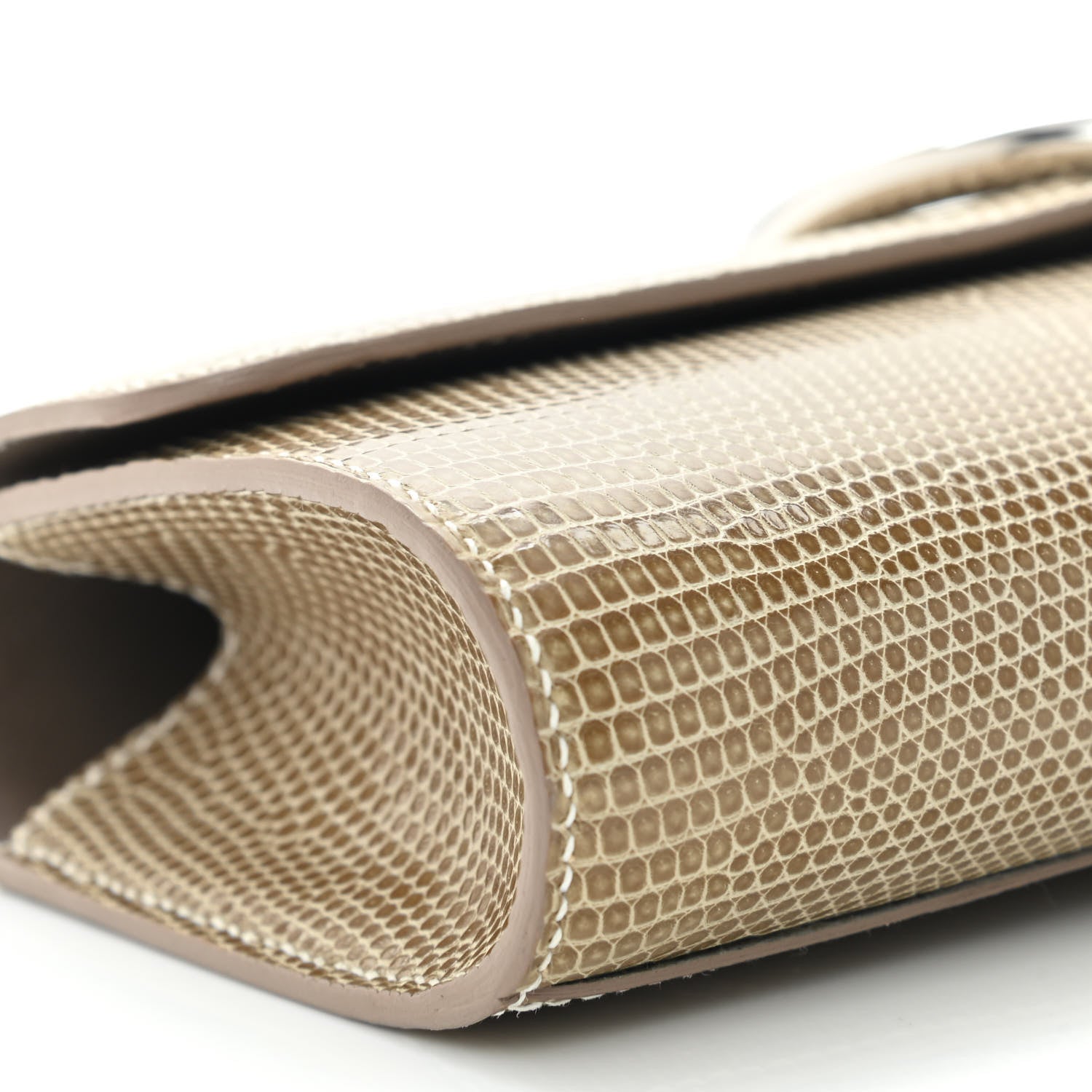 Hermes Lizard Egee Clutch Ficelle 9 of 10