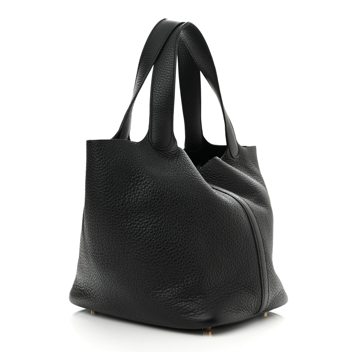 Hermes Taurillon Clemence Picotin Lock 22 MM Black 3 of 11