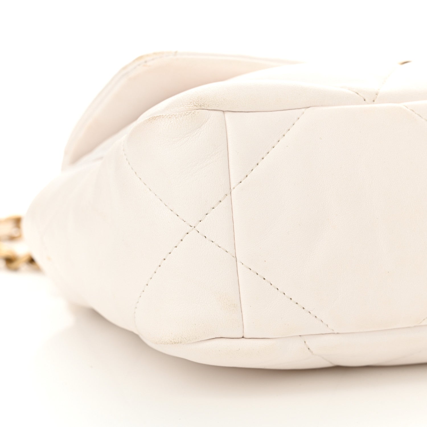 Chanel Lambskin Quilted Medium Chanel 19 Flap White 9 of 12
