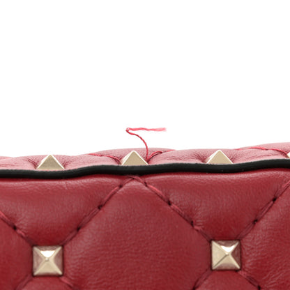 Valentino Garavani Nappa Medium Rockstud Spike Shoulder Bag Rosso Valentino 10 of 10