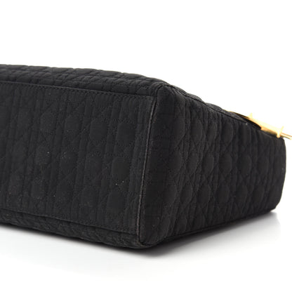 Christian Dior Nylon Cannage Medium Lady Dior Black 7 of 10