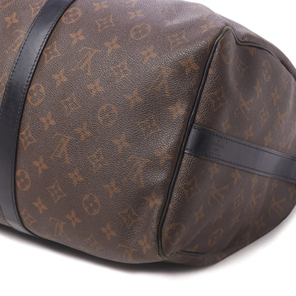 Louis Vuitton Monogram Macassar Keepall Bandouliere 45 5 of 9