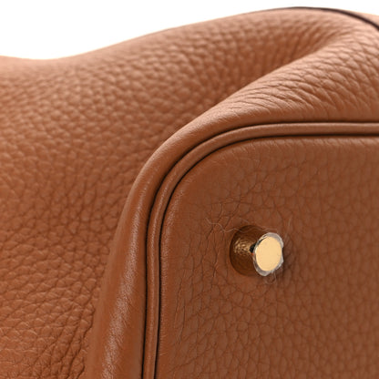 Hermes Taurillon Clemence Picotin Lock 22 MM Gold 11 of 13