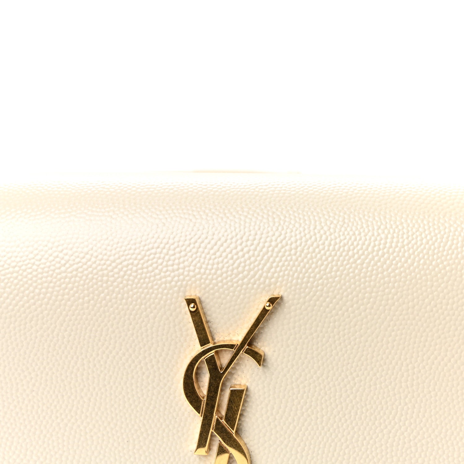 Saint Laurent Grain De Poudre Monogram Kate Belt Bag Crema Soft 13 of 17