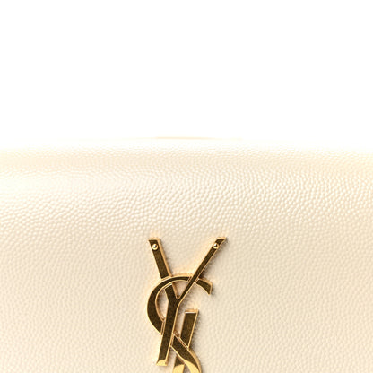 Saint Laurent Grain De Poudre Monogram Kate Belt Bag Crema Soft 13 of 17