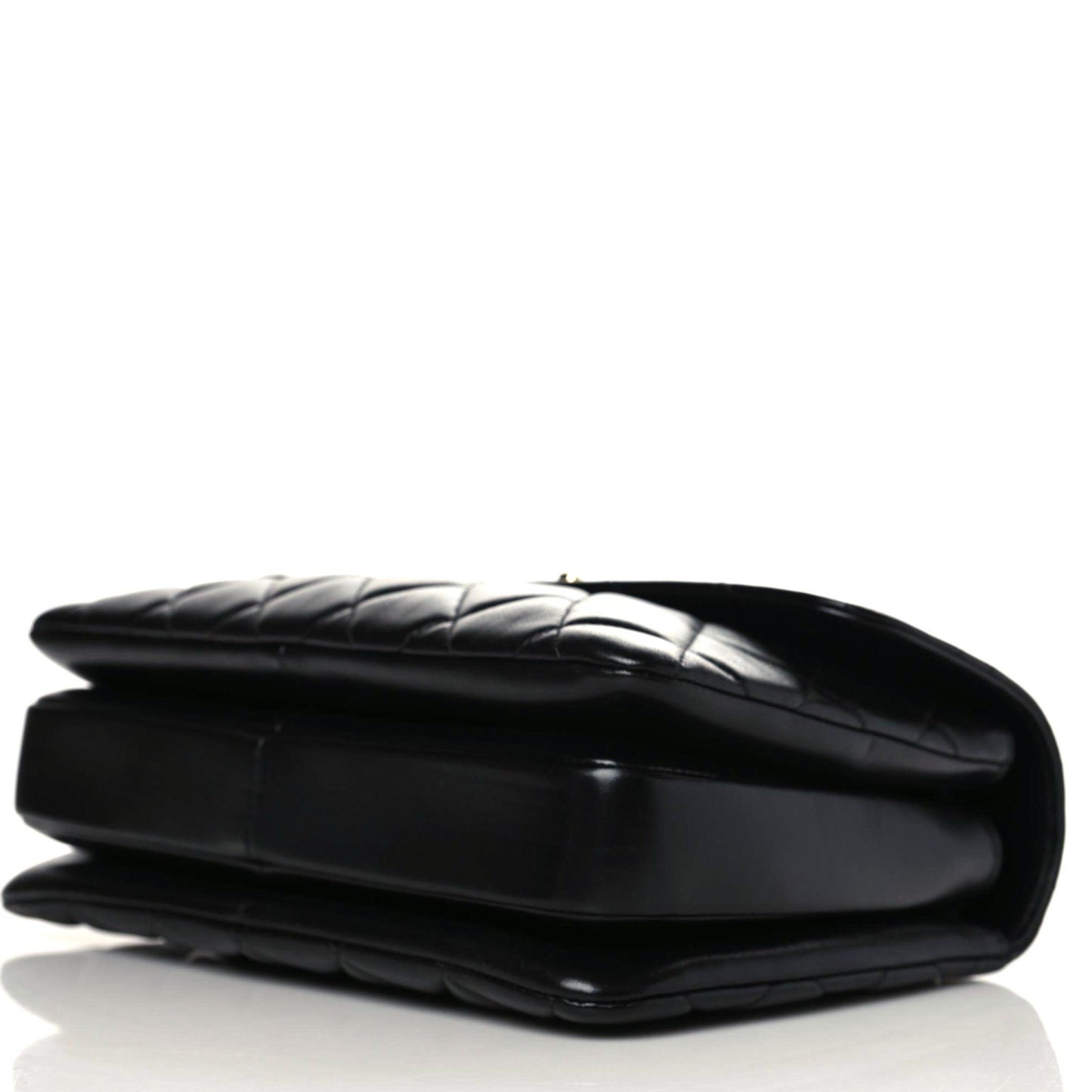 Lambskin Quilted Medium Trendy CC Flap Dual Handle Bag Black