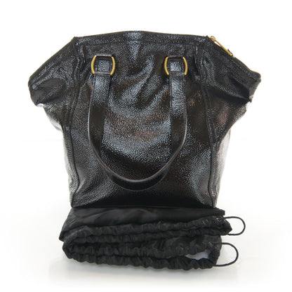Saint Laurent Patent Large Downtown Tote Black 3 of 7