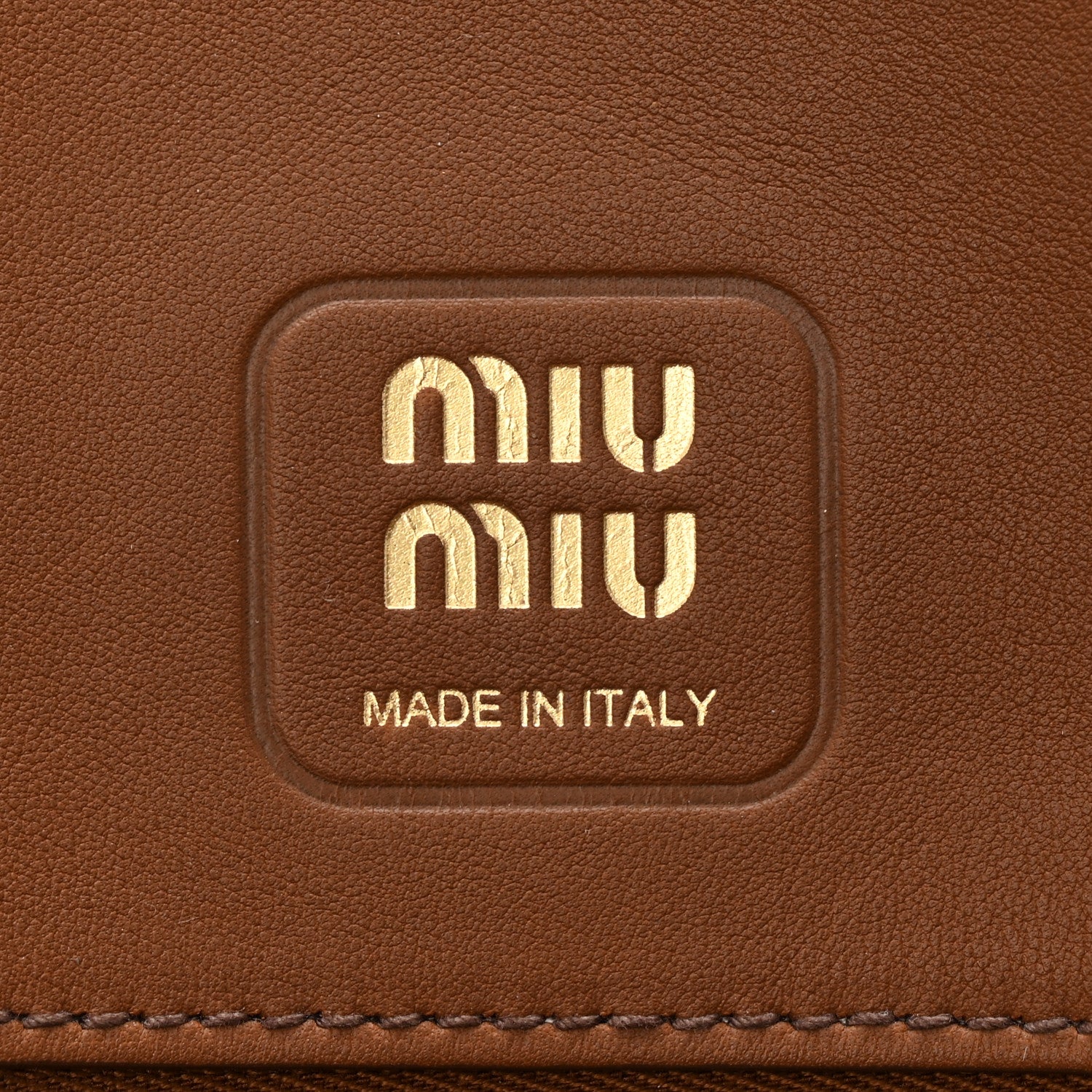 Miu Miu Camoscio Large Aventure Bag Oak 6 of 9
