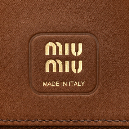 Miu Miu Camoscio Large Aventure Bag Oak 6 of 9