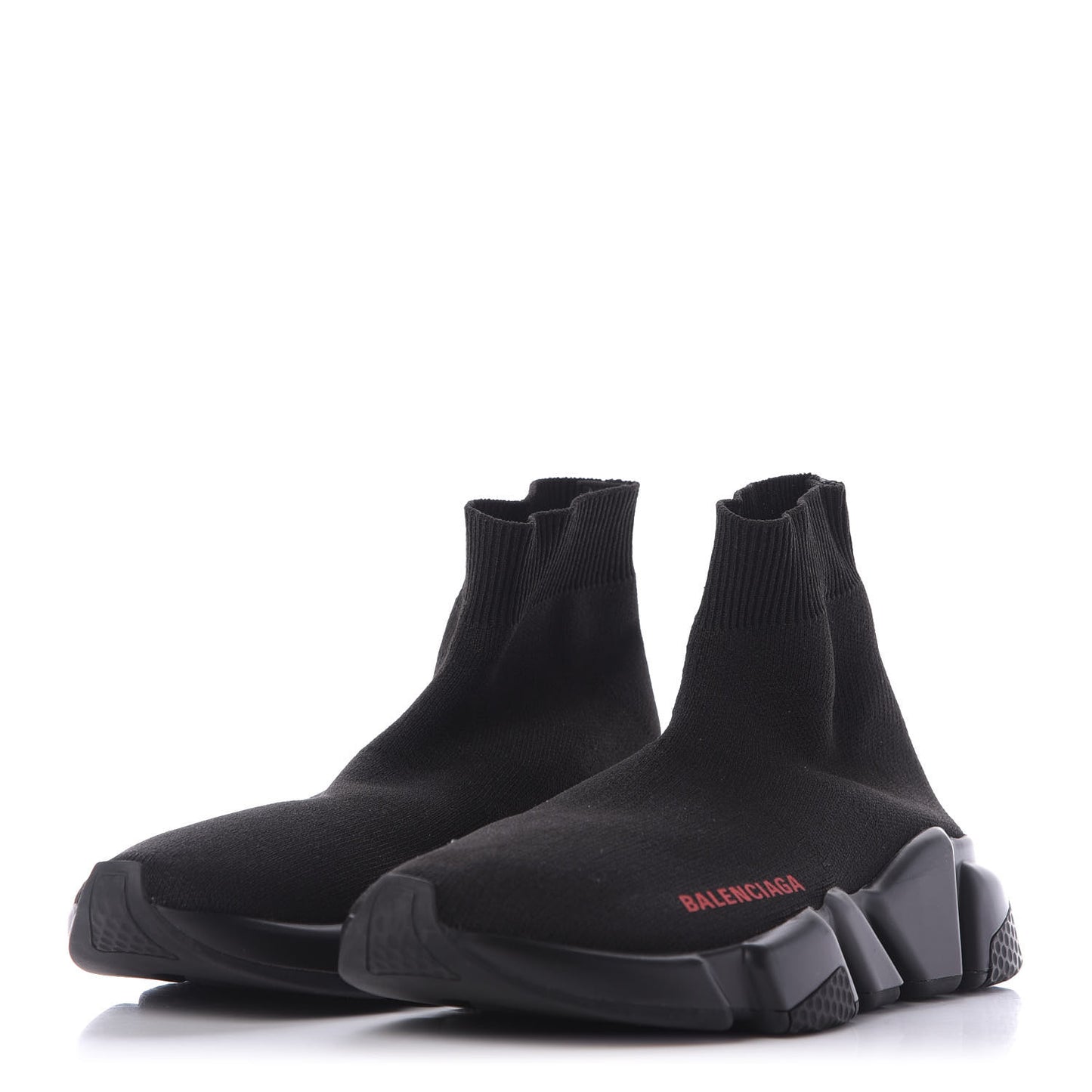 Neoprene Knit Womens Speed Sneakers 36 Black