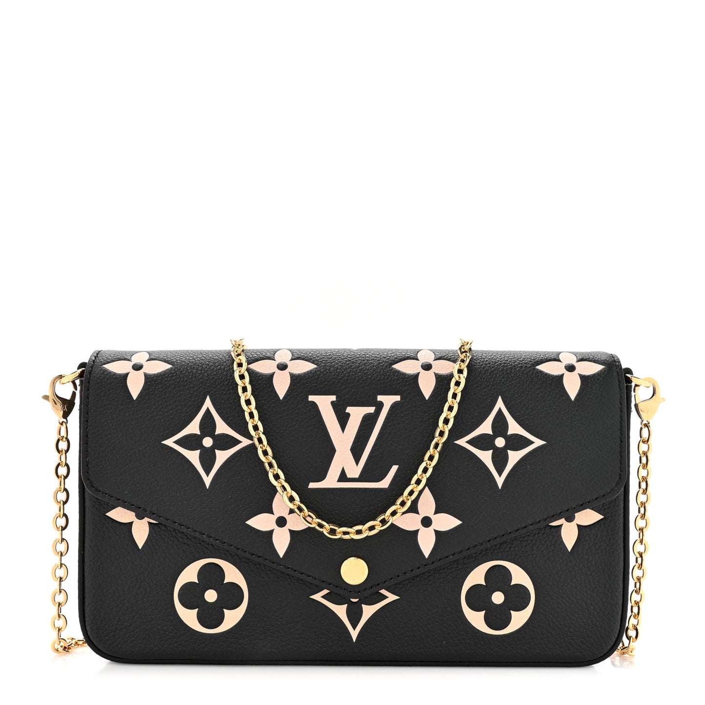 Empreinte Monogram Giant Felicie Pochette Black Beige