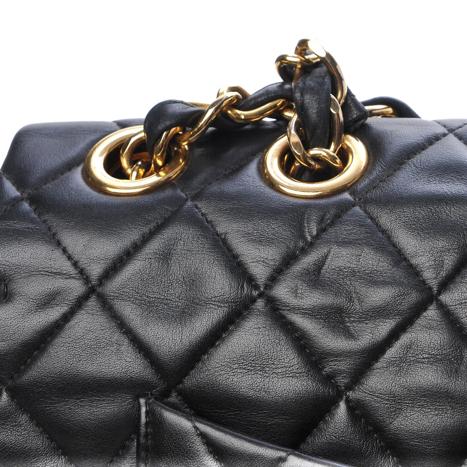 Chanel Lambskin Quilted XL Jumbo Single Flap Black 13 of 14