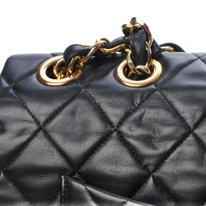 Chanel Lambskin Quilted XL Jumbo Single Flap Black 13 of 14