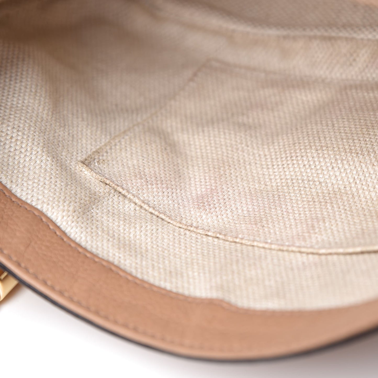 Pebbled Calfskin Medium Soho Flap Crossbody Camelia