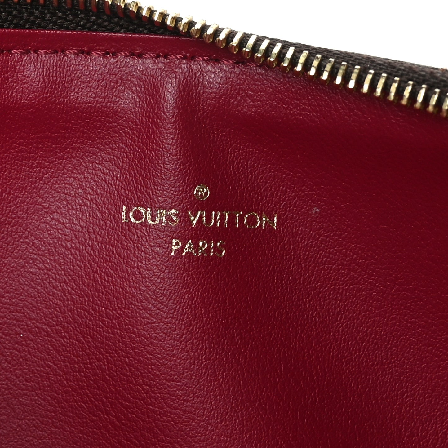 Monogram Felicie Chain Wallet Zippered Insert Fuchsia