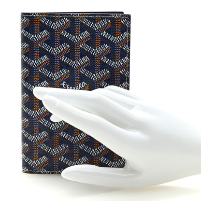 Goyard Goyardine Grenelle Passport Wallet Navy 2 of 6