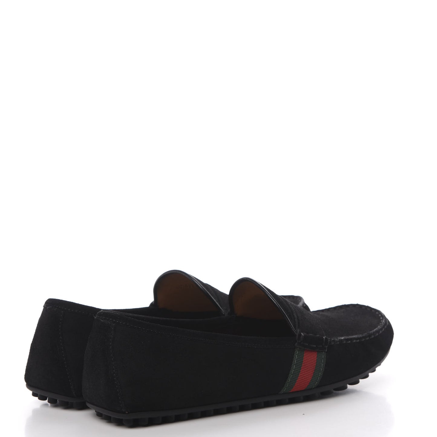 Suede Web Mens Kanye Driver Loafers 10.5 Black