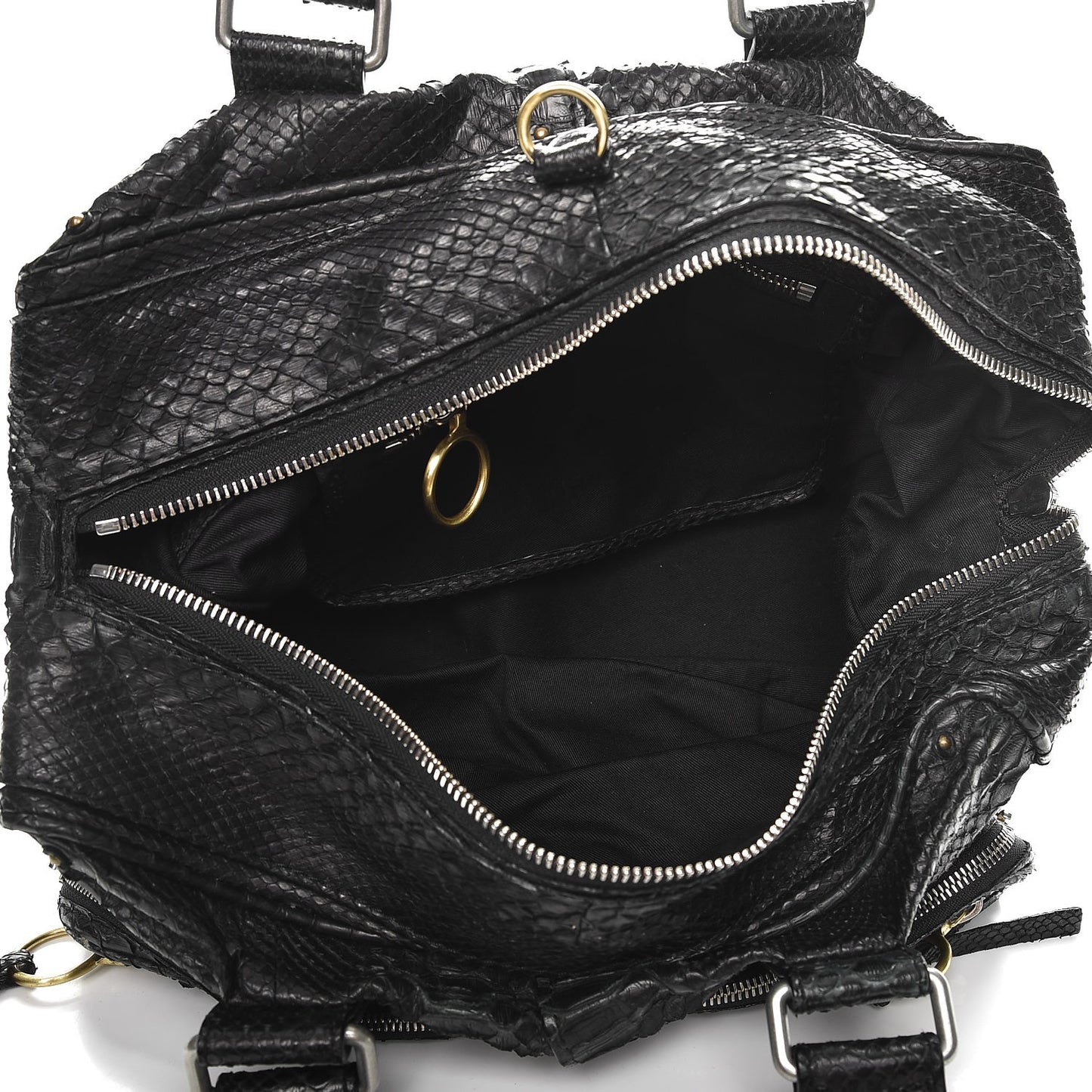 Python Large Betty Shoulder Bag Black