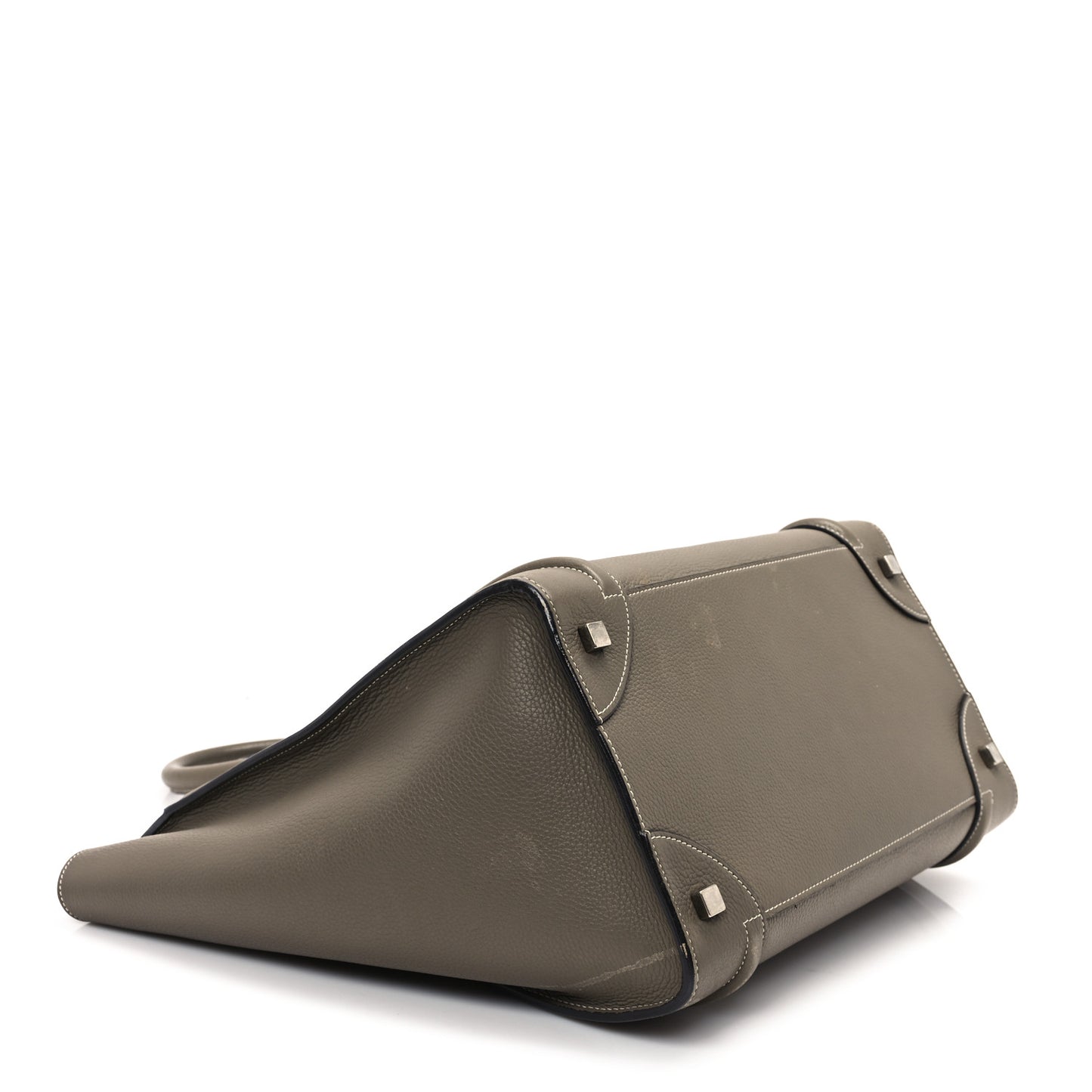 Drummed Calfskin Mini Luggage Souris