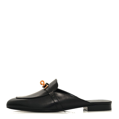 Hermes Goatskin Oz Mules 40 Black 1 of 9